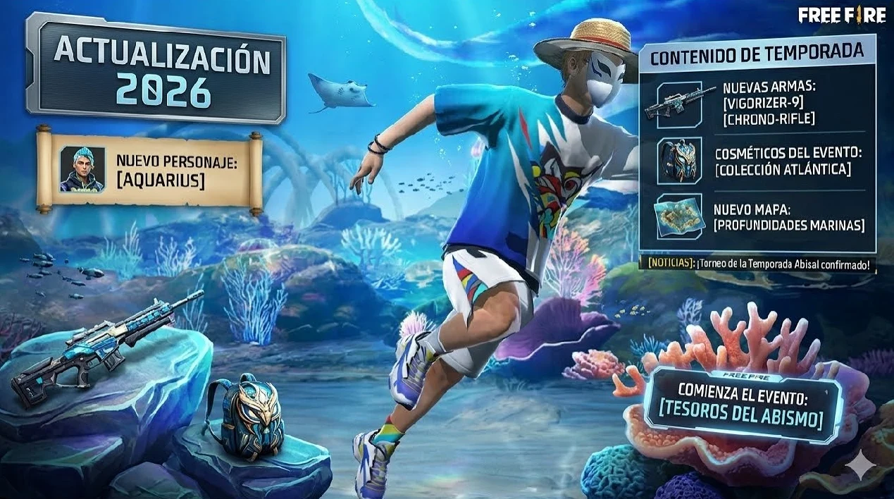 Novedades y nuevas mecanicas en Free Fire 2026
