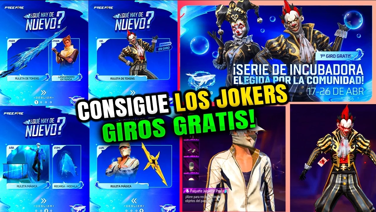 Nuevos eventos de Jokers en Free Fire